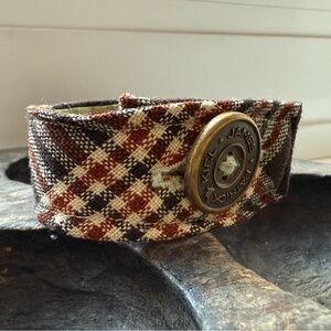 Kiel James Patrick Brown Plaid Bracelet